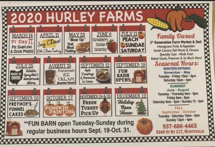 202 Hurley Farms Calendar